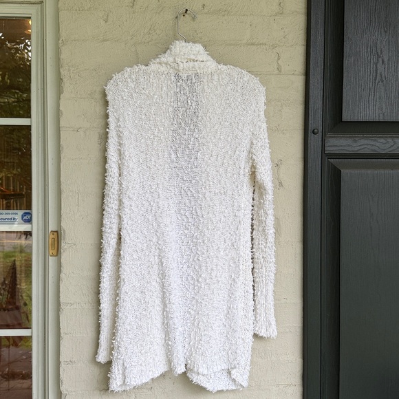 Anthropologie Akemi + Kin Cream Cotton Knit Cardigan Sweater Womens Size Small - Picture 7 of 11